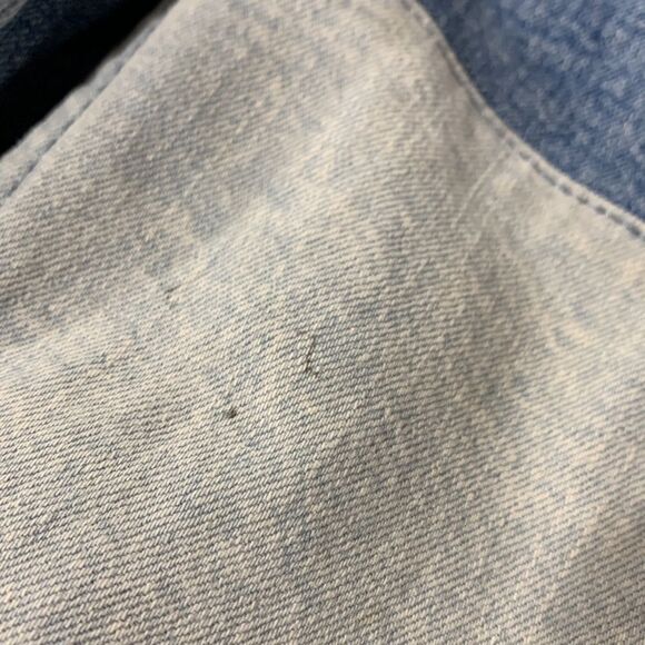 🍁SALE $10🍁 ABERCROMBIE Kids High Rise Straight Colorblock Jeans Girls sz 15/16 - Picture 10 of 14